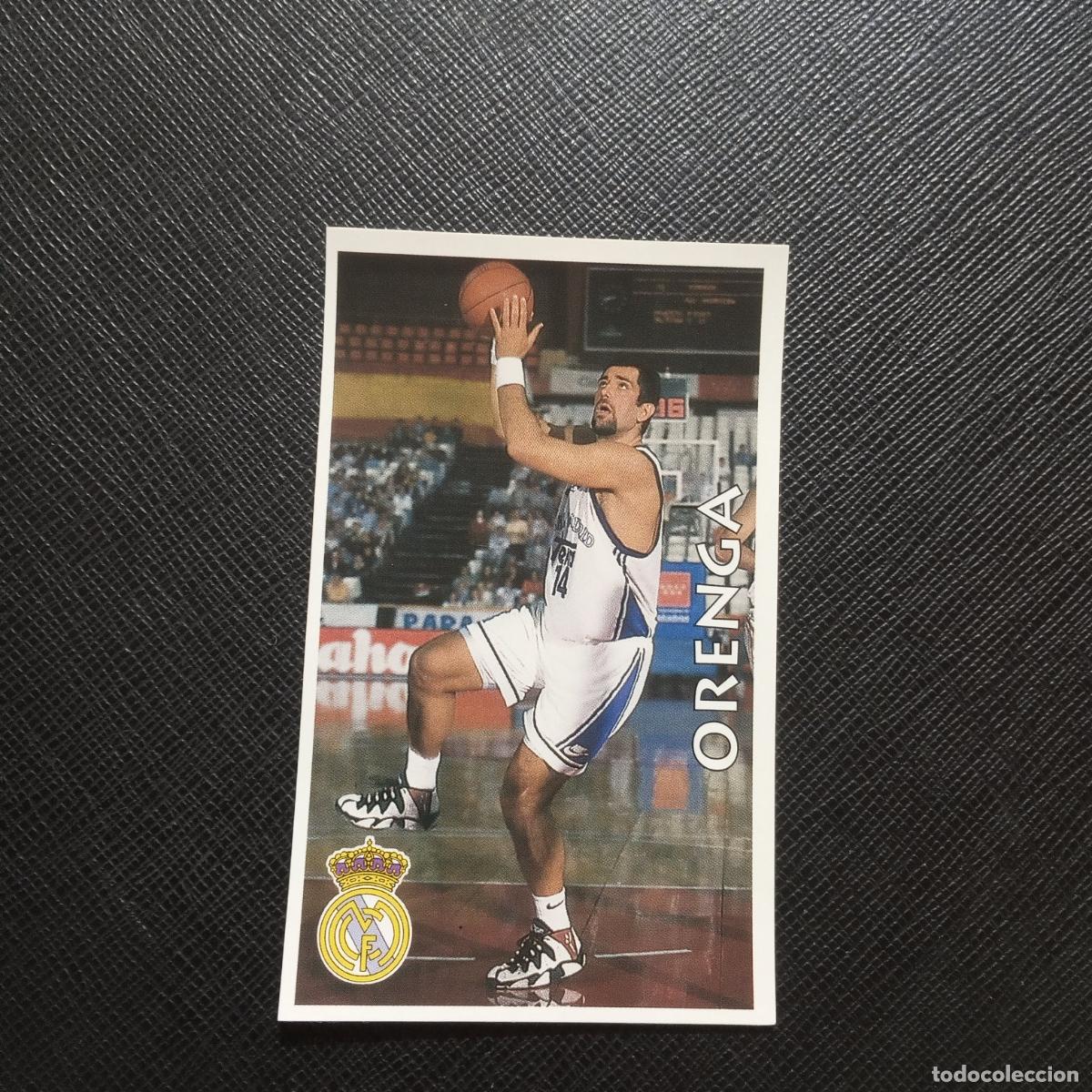 Sports collectibles: 75 ORENGA REAL MADRID MUNDICROMO ACB 96 97 BALONCESTO 1996 1997 - SIN PEGAR - A116 PG25