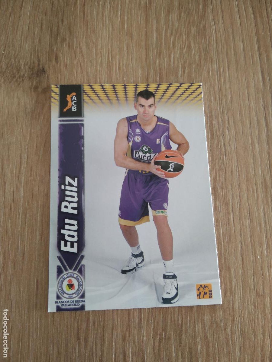 Coleccionismo deportivo: 84 EDU RUIZ BLANCOS DE RUEDA VALLADOLID CROMO BASKET BALONCESTO PANINI 10-11 ACB 2010-2011