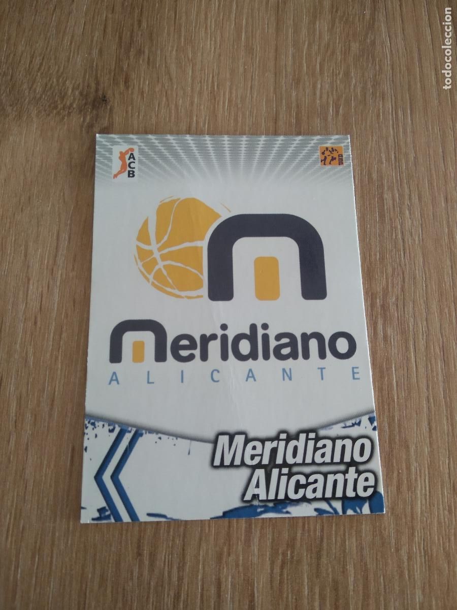 Coleccionismo deportivo: 235 ESCUDO MERIDIANO ALICANTE CROMO BASKET BALONCESTO PANINI 10-11 ACB 2010-2011