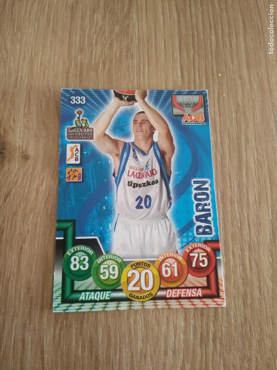 Coleccionismo deportivo: 333 BARON LAGUN ARO CROMO BASKET BALONCESTO PANINI 10-11 ACB 2010-2011