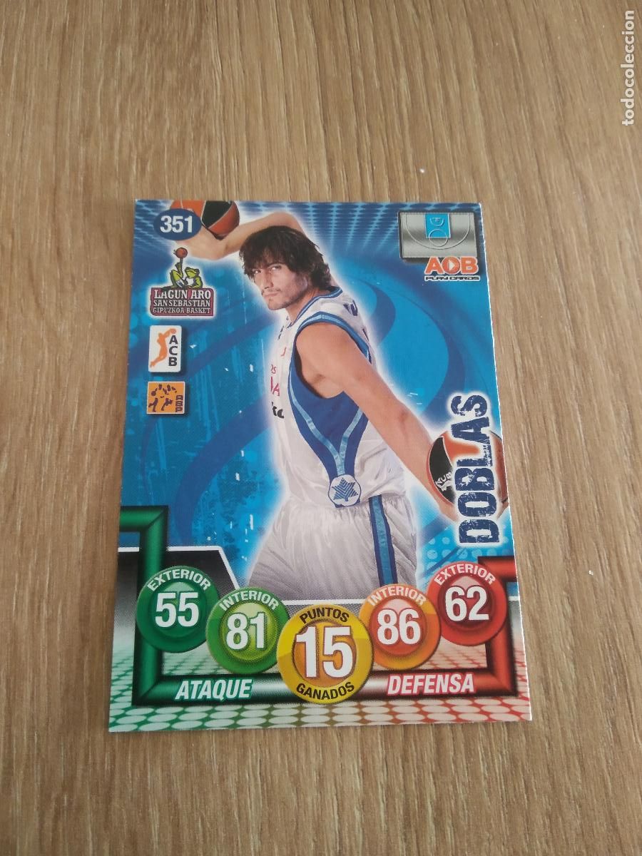 Coleccionismo deportivo: 351 DOBLAS LAGUN ARO CROMO BASKET BALONCESTO PANINI 10-11 ACB 2010-2011