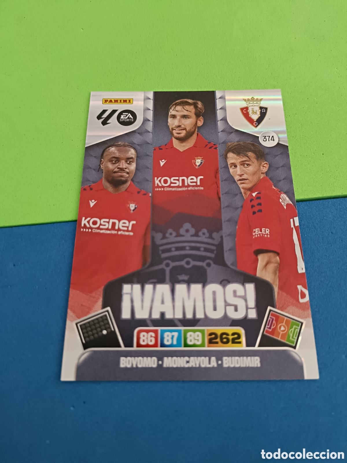 Coleccionismo deportivo: ADRENALYN XL 2025 2026 25 26 Panini Liga - VAMOS 374 Osasuna