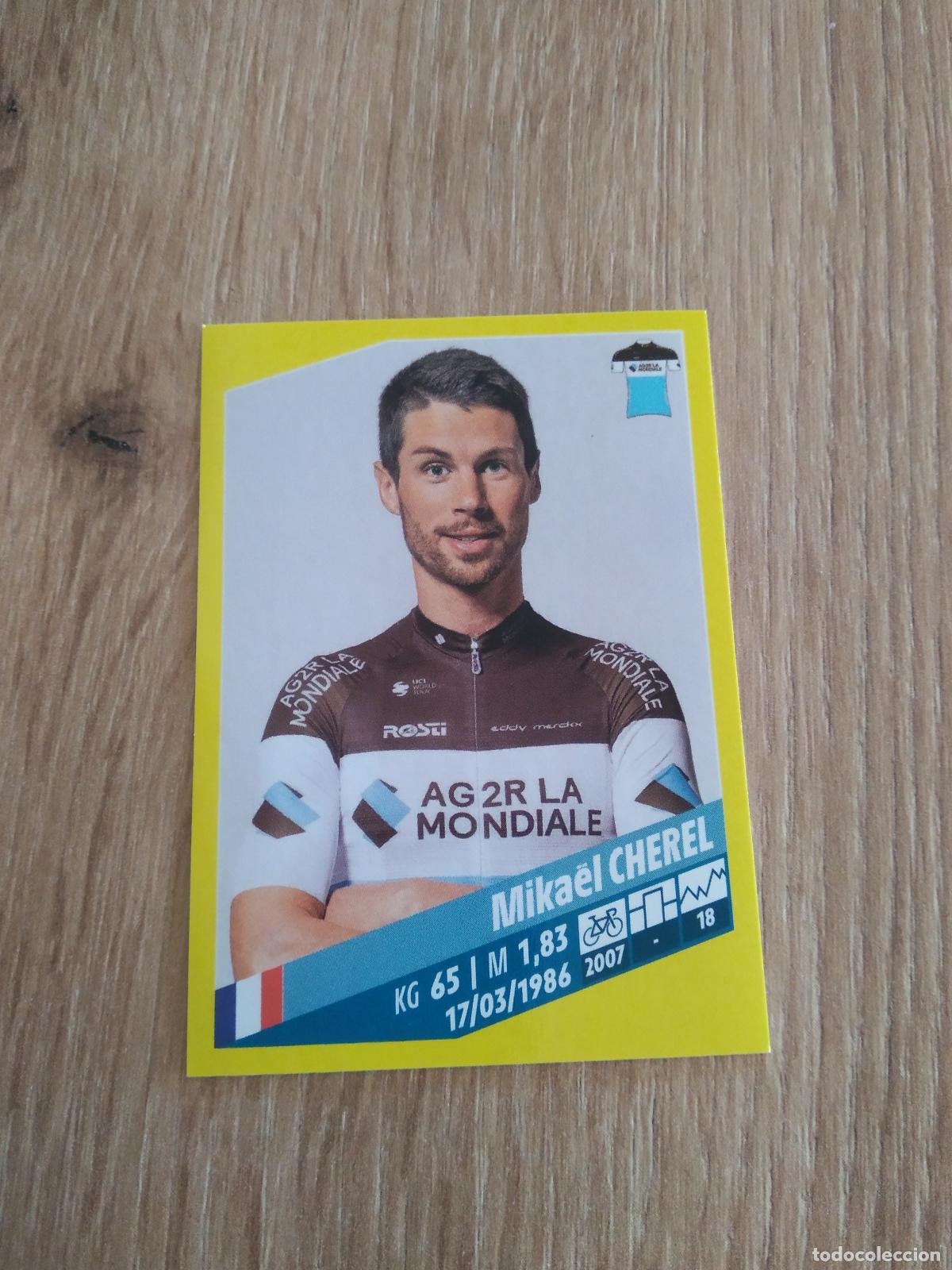 Coleccionismo deportivo: 15 MIKAEL CHEREL AG2R LA MONDIALE CROMO PANINI CICLISMO TOUR DE FRANCE 2019