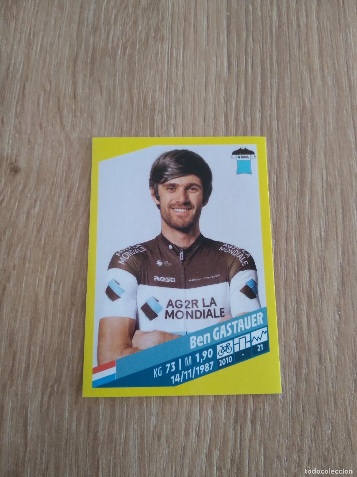 Coleccionismo deportivo: 21 BEN GASTAUER AG2R LA MONDIALE CROMO PANINI CICLISMO TOUR DE FRANCE 2019