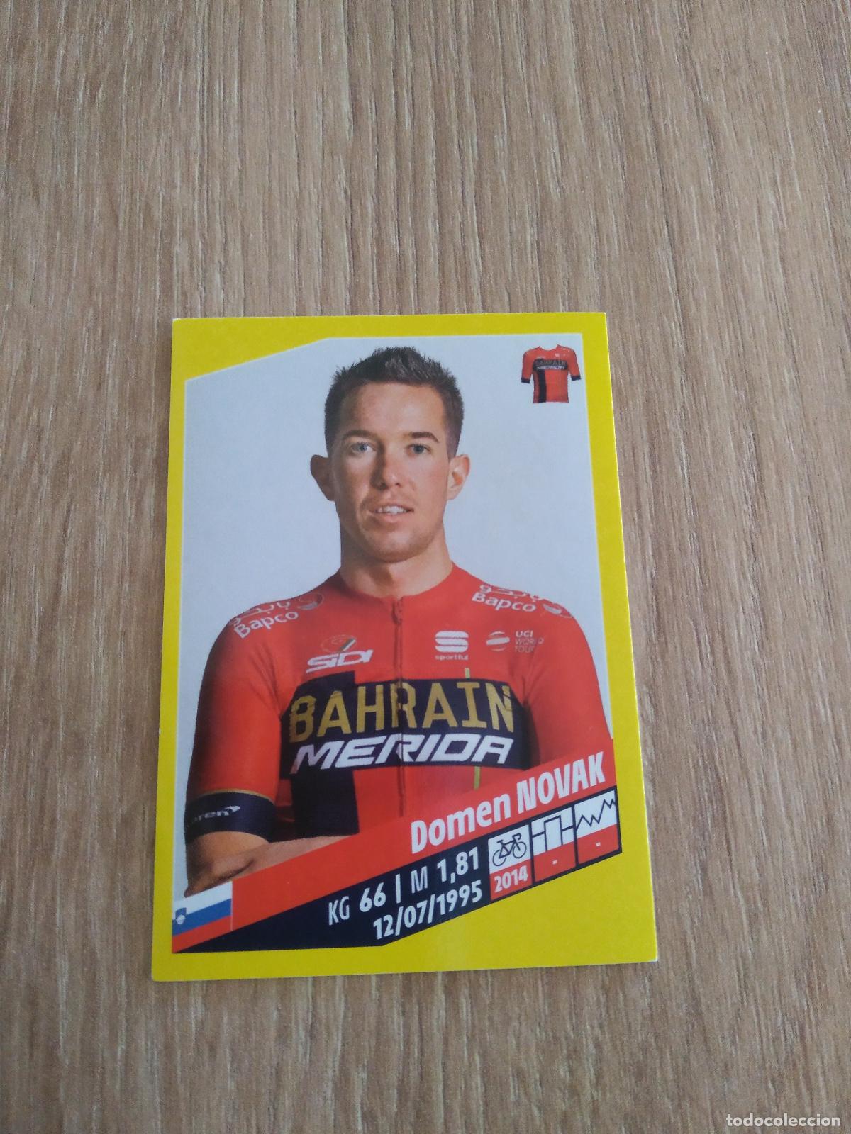 Coleccionismo deportivo: 53 DOMEN NOVAK Bahrain Merida CROMO PANINI CICLISMO TOUR DE FRANCE 2019