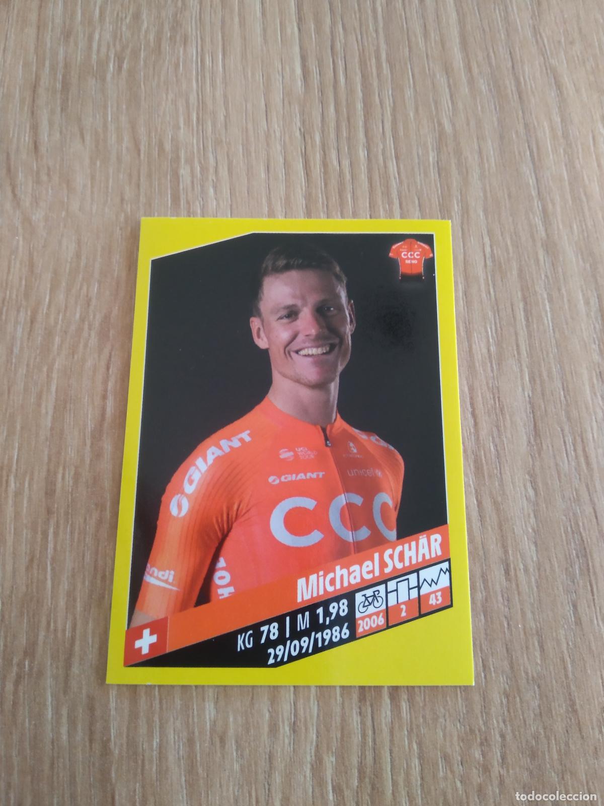 Coleccionismo deportivo: 84 MICHAEL SCHAR CCC TEAM CROMO PANINI CICLISMO TOUR DE FRANCE 2019