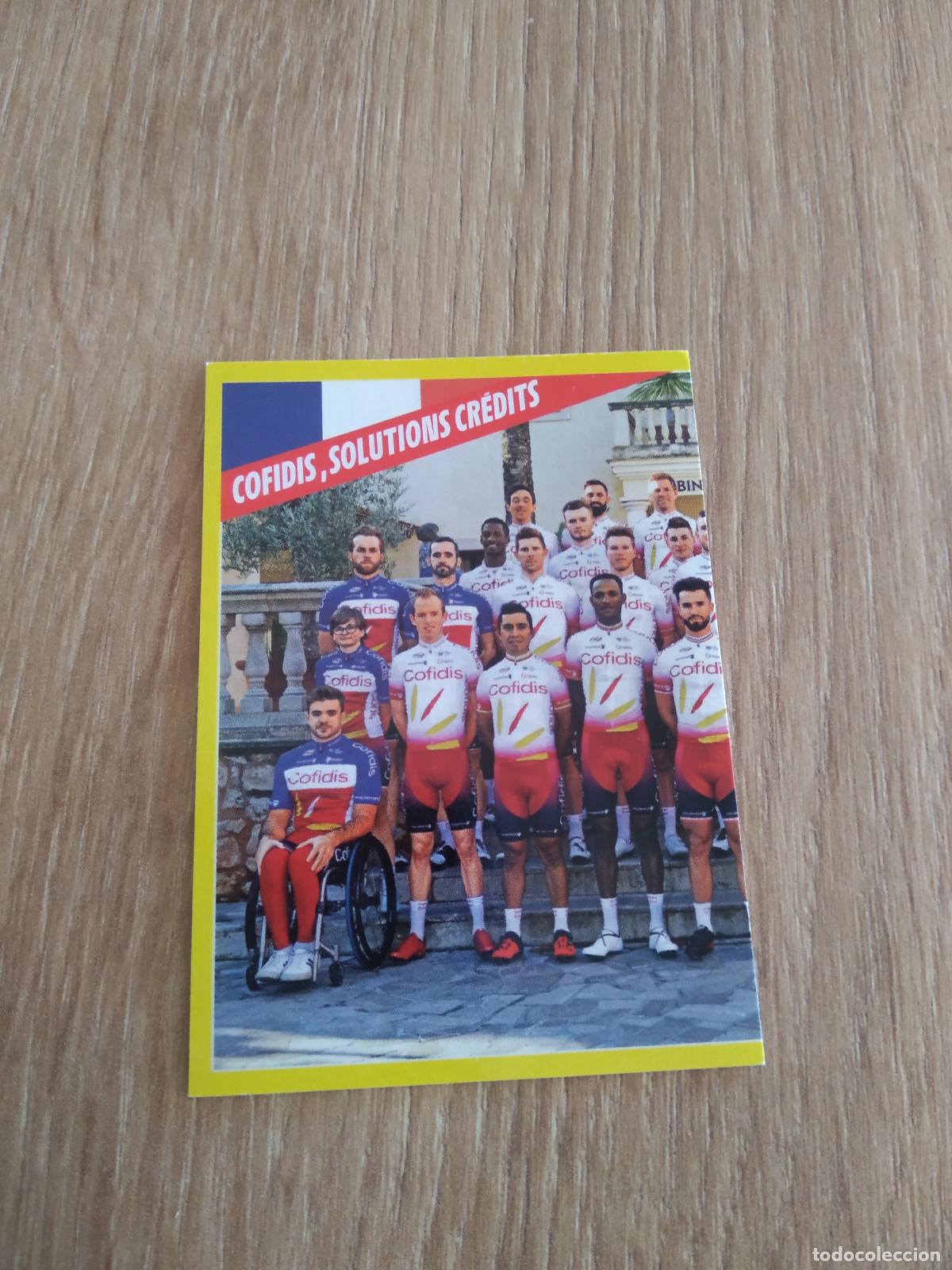 Coleccionismo deportivo: 92 EQUIPO COFIDIS Solutions Cr&eacute;dits CROMO PANINI CICLISMO TOUR DE FRANCE 2019