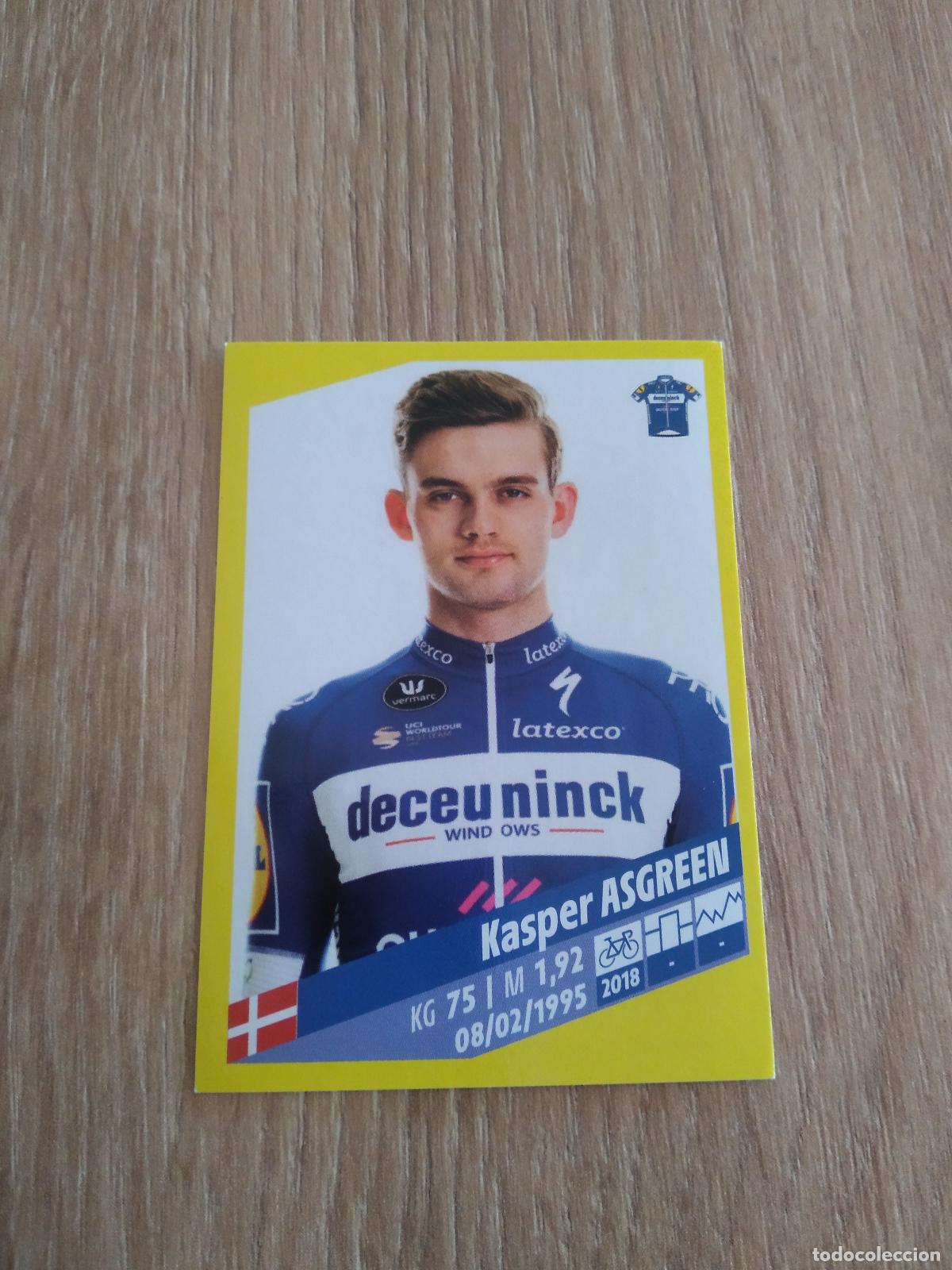 Coleccionismo deportivo: 111 KASPER ASGREEN Deceuninck - Quick-Step CROMO PANINI CICLISMO TOUR DE FRANCE 2019