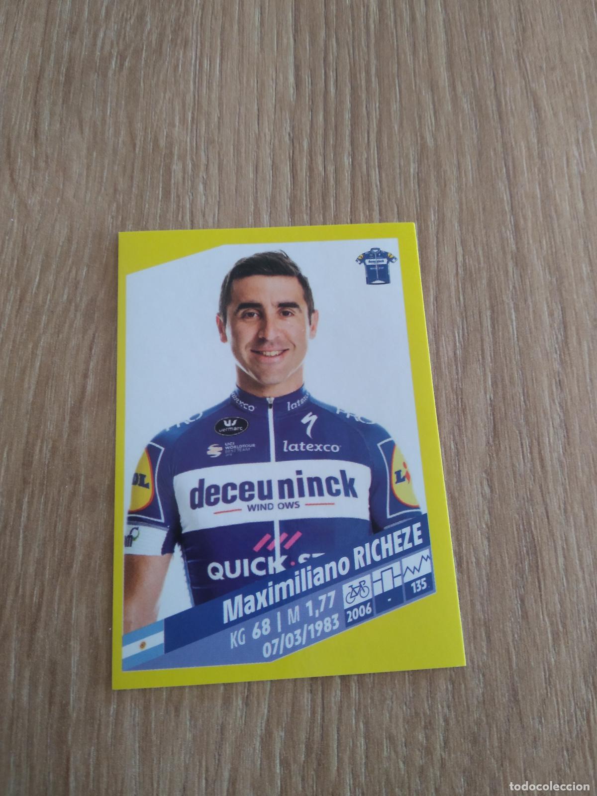 Coleccionismo deportivo: 119 MAXIMILIANO RICHEZE Deceuninck - Quick-Step CROMO PANINI CICLISMO TOUR DE FRANCE 2019