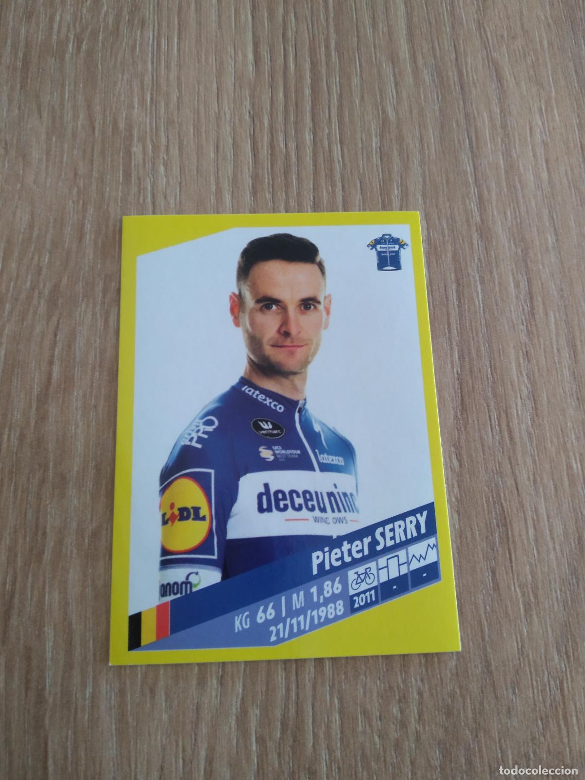 Coleccionismo deportivo: 121 PIETER SERRY Deceuninck - Quick-Step CROMO PANINI CICLISMO TOUR DE FRANCE 2019