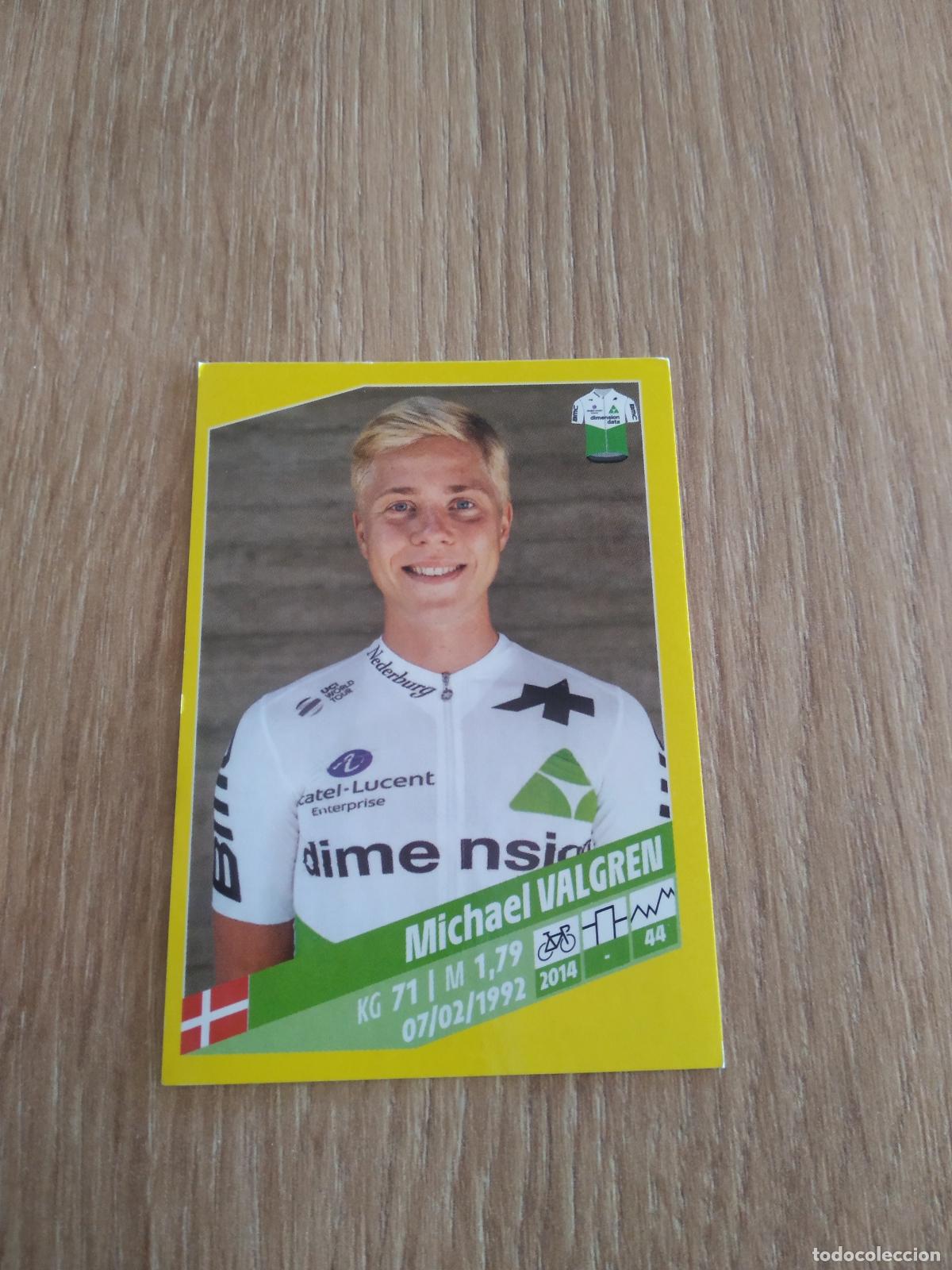 Coleccionismo deportivo: 138 MICHAEL VALGREN Team Dimension Data CROMO PANINI CICLISMO TOUR DE FRANCE 2019