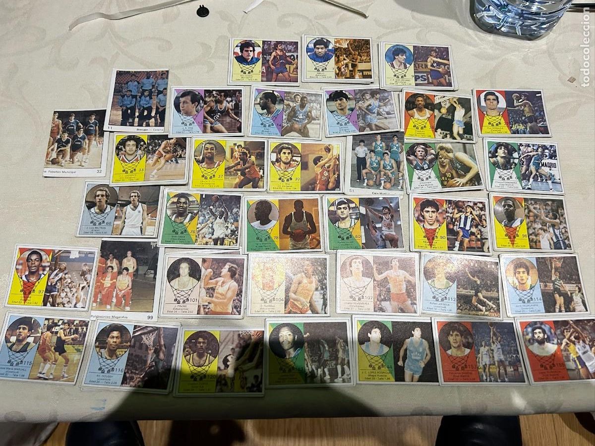 Coleccionismo deportivo: baloncesto lote de 35 cromos baloncesto 85 86 nuevos se venden sueltos