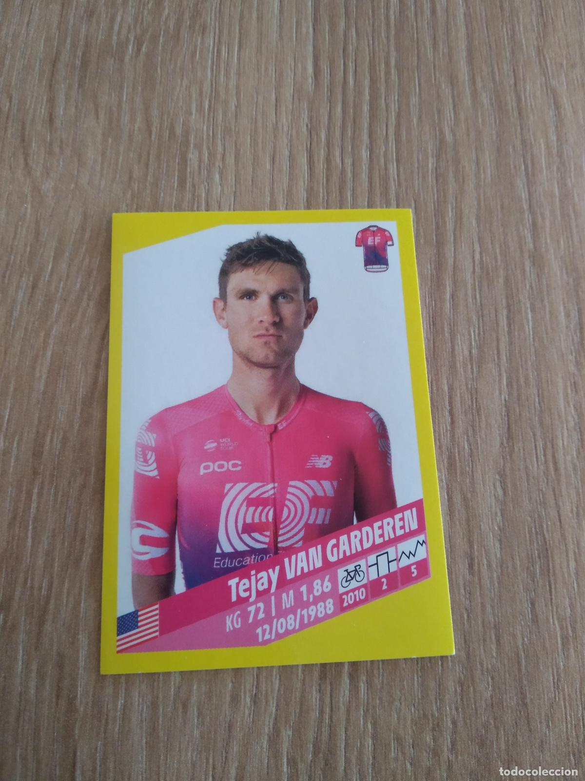 Coleccionismo deportivo: 153 TEJAY VAN GARDEREN EF Education First CROMO PANINI CICLISMO TOUR DE FRANCE 2019