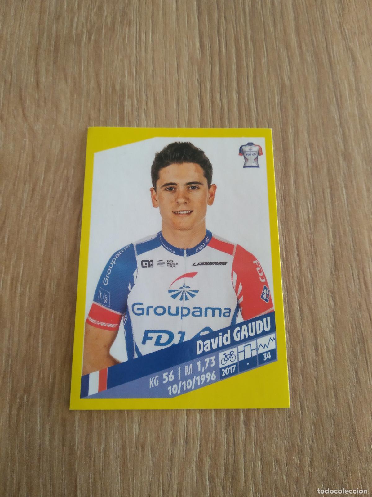 Coleccionismo deportivo: 161 DAVID GAUDU Groupama - FDJ CROMO PANINI CICLISMO TOUR DE FRANCE 2019