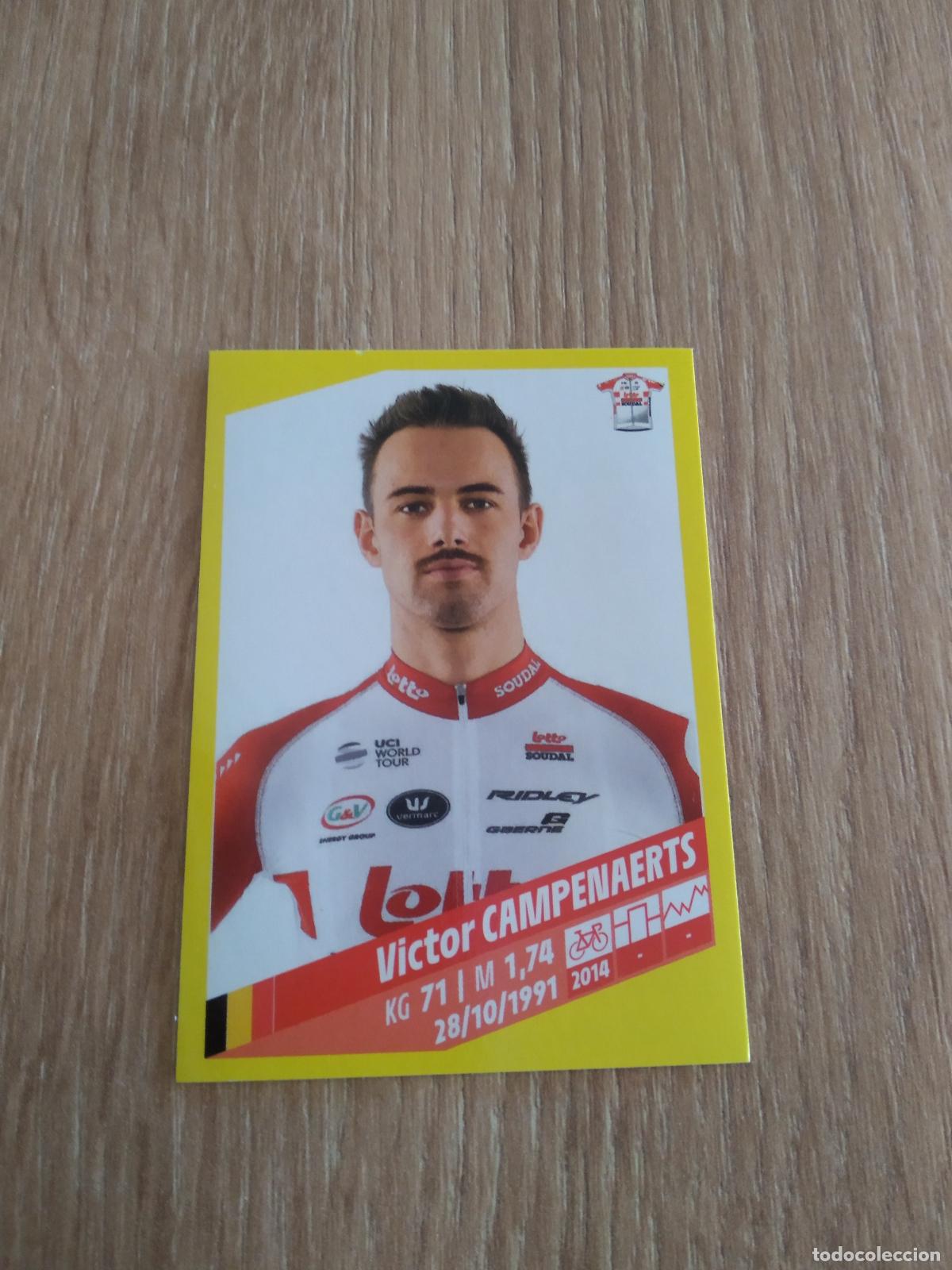 Sports collectibles: 208 VICTOR CAMPENAERTS Lotto Soudal CROMO PANINI CICLISMO TOUR DE FRANCE 2019