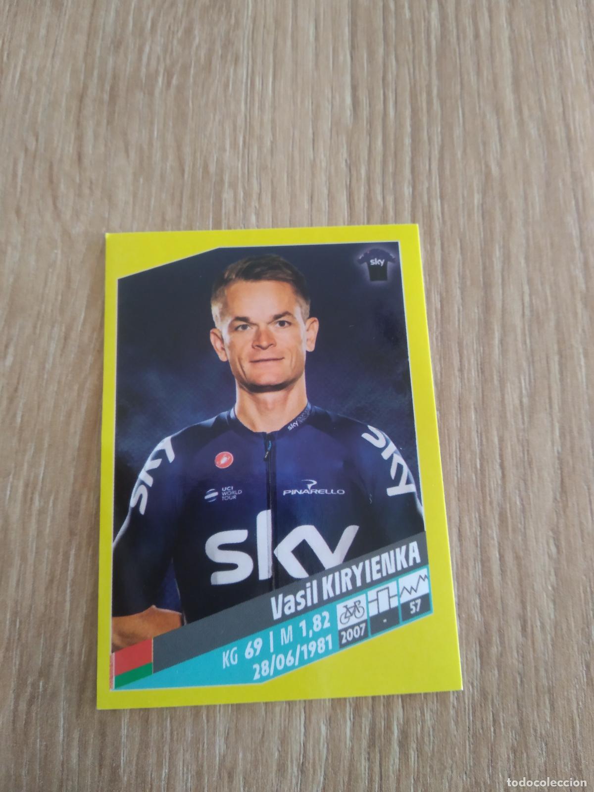 Coleccionismo deportivo: 258 VASIL KIRYIENKA TEAM SKY CROMO PANINI CICLISMO TOUR DE FRANCE 2019