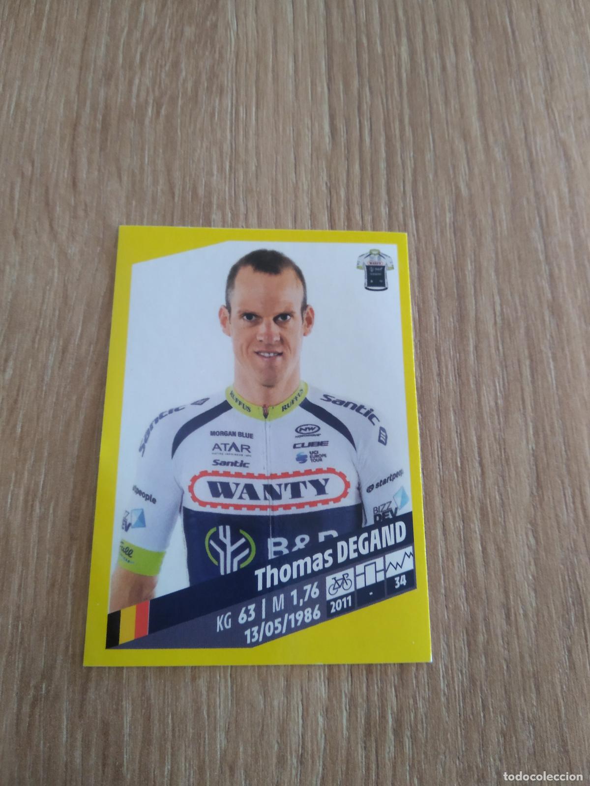 Coleccionismo deportivo: 321 THOMAS DEGAND Wanty - Groupe Gobert CROMO PANINI CICLISMO TOUR DE FRANCE 2019