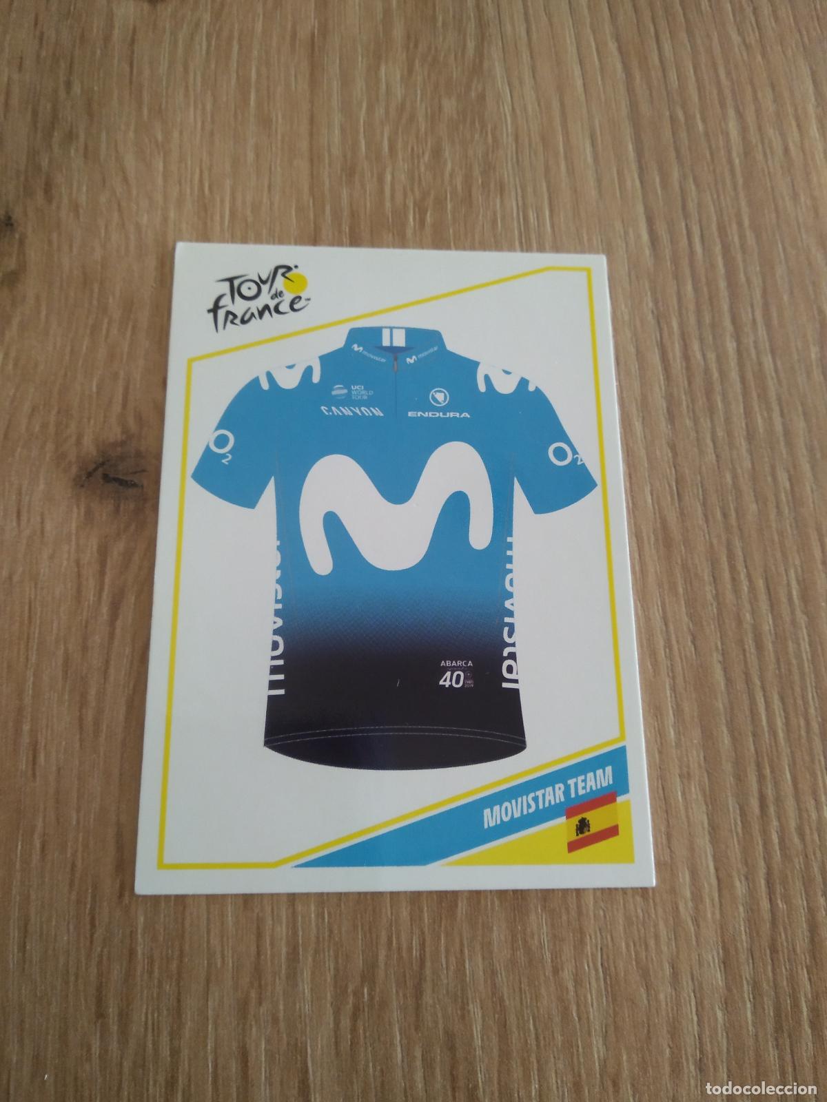 Coleccionismo deportivo: C15 MOVISTAR TEAM CROMO PANINI CICLISMO TOUR DE FRANCE 2019