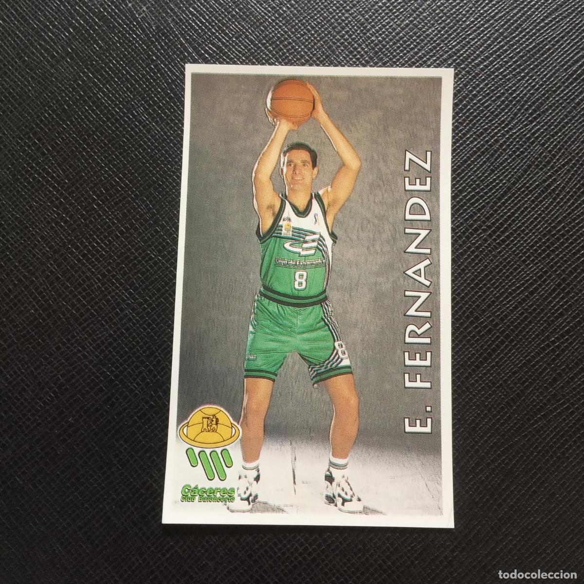 Coleccionismo deportivo: 117 E FERNANDEZ CACERES MUNDICROMO ACB 96 97 BALONCESTO 1996 1997 - SIN PEGAR - A176 PG69