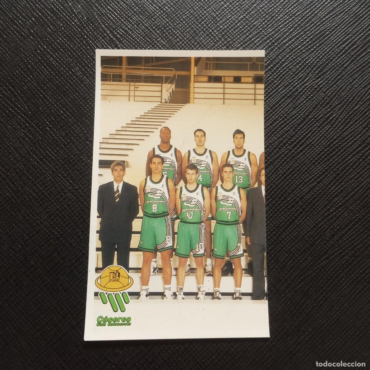 Coleccionismo deportivo: 110 PLANTILLA CACERES MUNDICROMO ACB 96 97 BALONCESTO 1996 1997 - SIN PEGAR - A175 PG6
