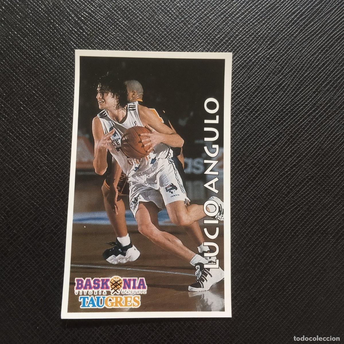 Coleccionismo deportivo: 102 LUCIO ANGULO BASKONIA TAUGRES MUNDICROMO ACB 96 97 BALONCESTO 1996 1997 - SIN PEGAR - A175 PG6