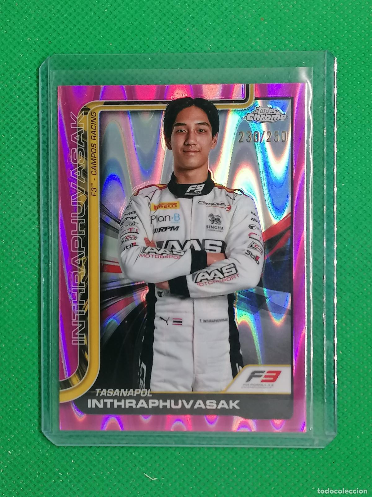 Coleccionismo deportivo: 53 TASANAPOL INTHRAPHUVASAK F3 NUMERADA /250 ⚽ TOPPS F1 FORMULA 1 GRAND PRIX CHROME 25 2025 ⚽