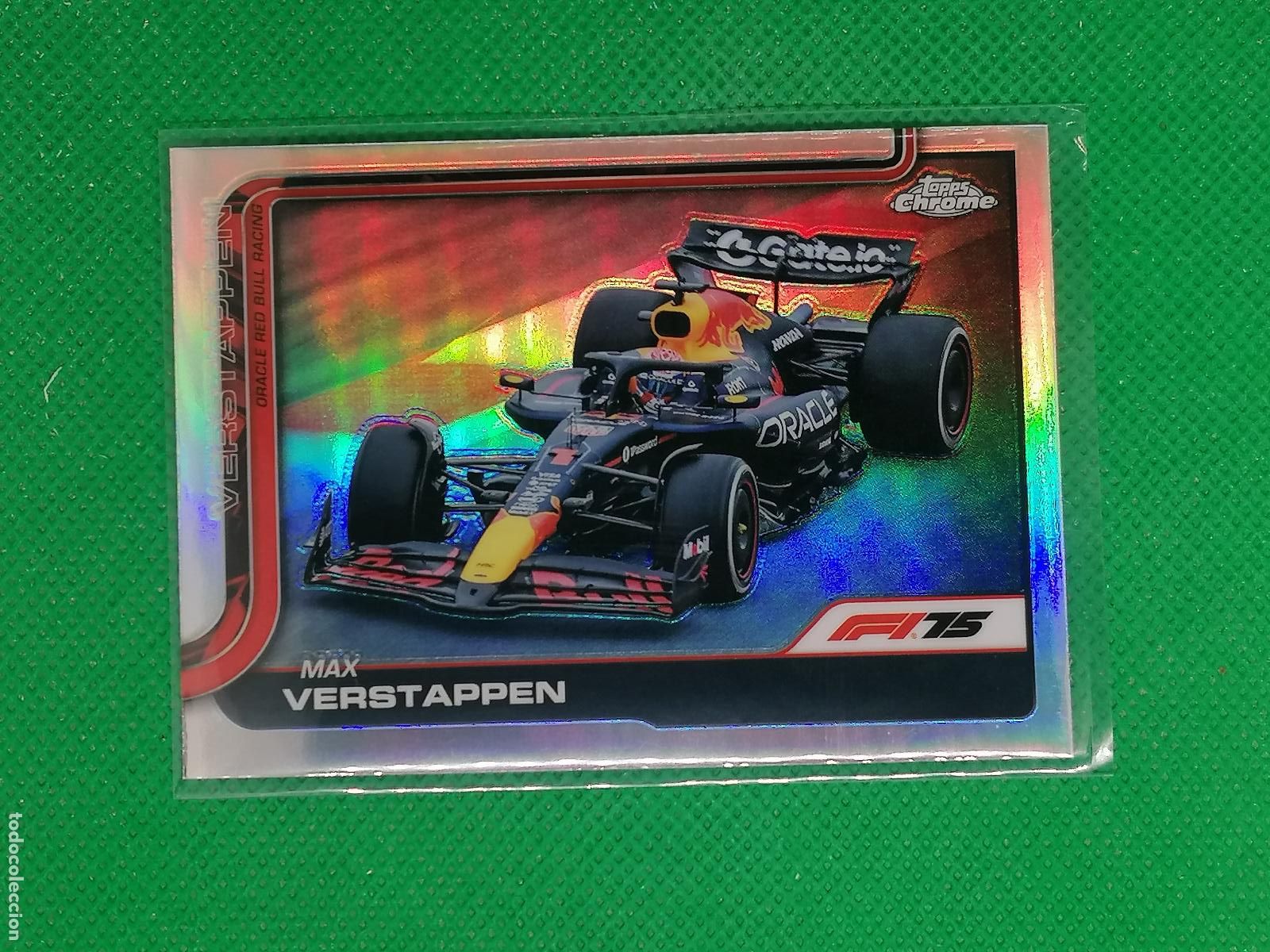 Collectionnisme sportif: 73 MAX VERSTAPPEN ORACLE RED BULL REFRACTOR ⚽ TOPPS F1 FORMULA 1 GRAND PRIX CHROME 25 2025 ⚽
