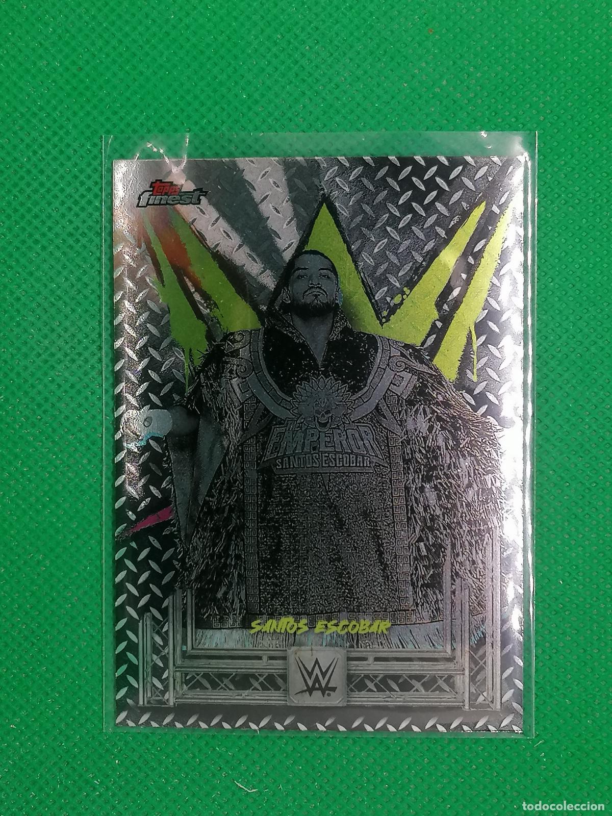 Coleccionismo deportivo: 36 SANTOS ESCOBAR COMMON ⚽ TOPPS FINEST WWE RAW SMACK DOWN NXT 25 2025 ⚽