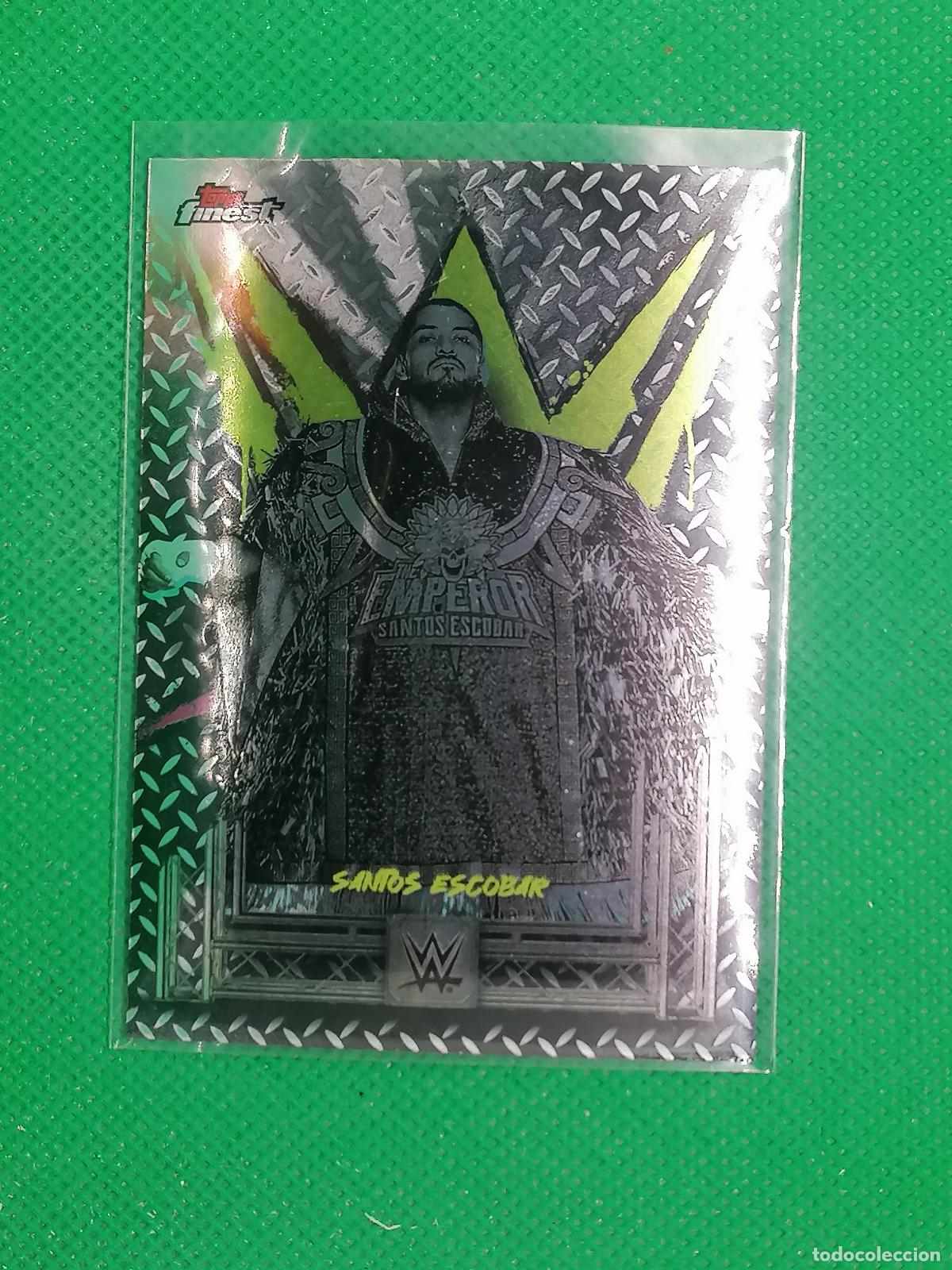 Coleccionismo deportivo: 36 SANTOS ESCOBAR COMMON ⚽ TOPPS FINEST WWE RAW SMACK DOWN NXT 25 2025 ⚽