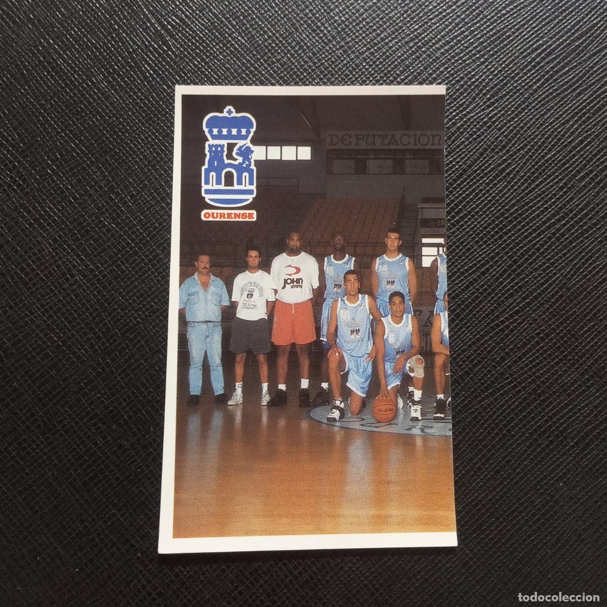 Coleccionismo deportivo: 214 PLANTILLA OURENSE MUNDICROMO ACB 96 97 BALONCESTO 1996 1997 - SIN PEGAR - A175 PG50