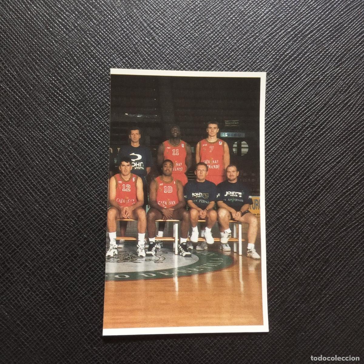 Sports collectibles: 18 PLANTILLA CAJA SAN FERNANDO MUNDICROMO ACB 96 97 BALONCESTO 1996 1997 - SIN PEGAR - A175 PG62