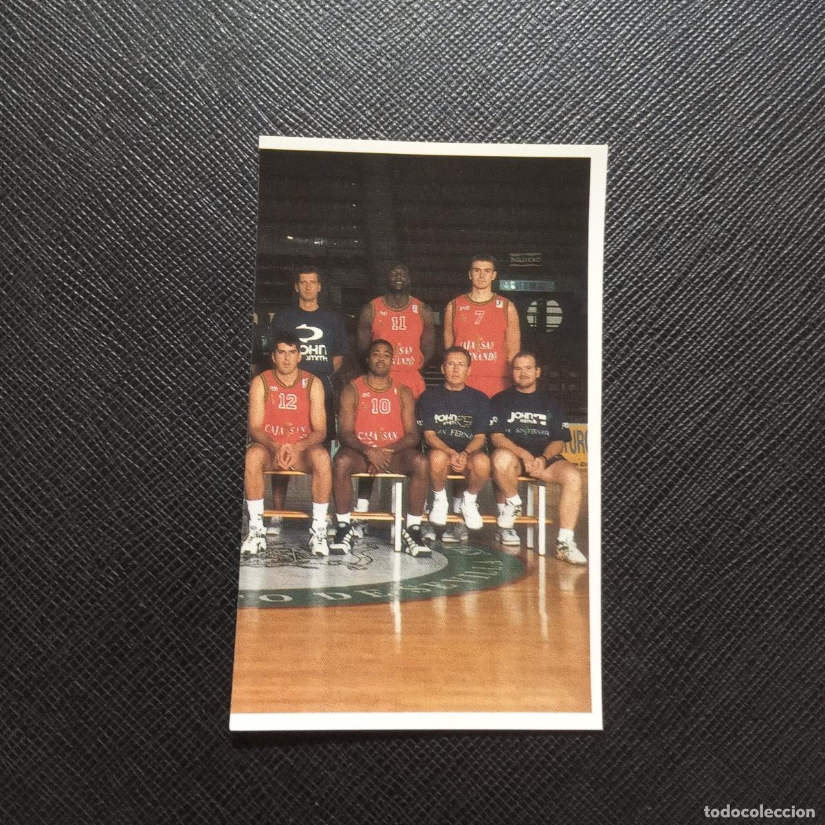 Sports collectibles: 18 PLANTILLA CAJA SAN FERNANDO MUNDICROMO ACB 96 97 BALONCESTO 1996 1997 - SIN PEGAR - A175 PG63