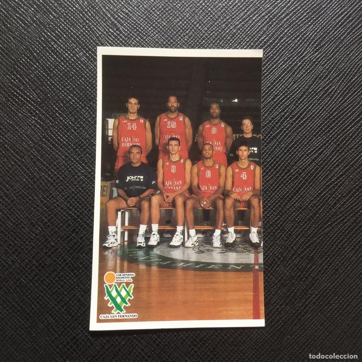 Coleccionismo deportivo: 17 PLANTILLA CAJA SAN FERNANDO MUNDICROMO ACB 96 97 BALONCESTO 1996 1997 - SIN PEGAR - A175 PG64