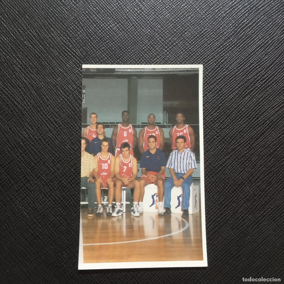 Coleccionismo deportivo: 143 PLANTILLA LEON MUNDICROMO ACB 96 97 BALONCESTO 1996 1997 - SIN PEGAR - A175 PG66