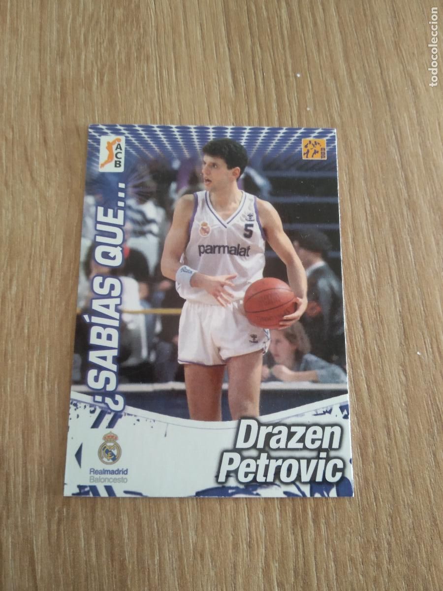Coleccionismo deportivo: 288 SABIAS QUE DRAZEN PETROVIC REAL MADRID CROMO BASKET BALONCESTO PANINI 10-11 ACB 2010-2011