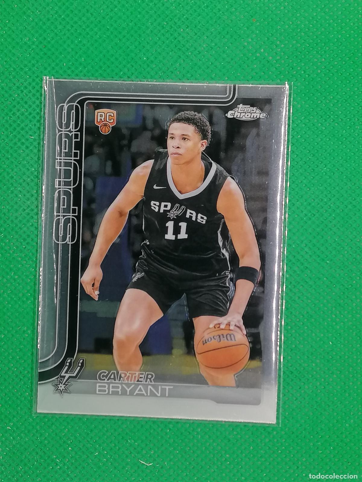 Coleccionismo deportivo: 264 CARTER BRYANT ROOKIE SAN ANTONIO SPURS ⚽ TOPPS CHROME NBA 2025 2026 25 26 ⚽
