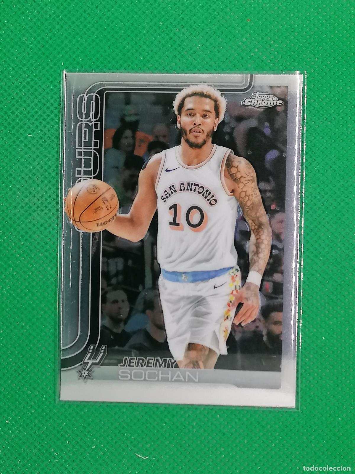 Coleccionismo deportivo: 239 JEREMY SOCHAN SAN ANTONIO SPURS ⚽ TOPPS CHROME NBA 2025 2026 25 26 ⚽