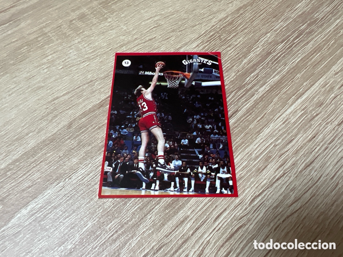 Coleccionismo deportivo: 1987 LARRY BIRD N&ordm; 13 GIGANTES NBA SIN PEGAR