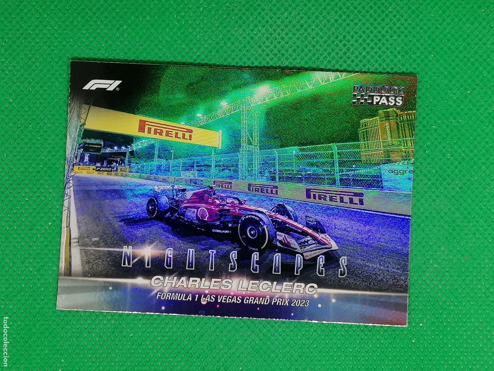 Sports collectibles: NS-3 CHARLES LECLERC FERRARI NIGHTSCAPES ⚽ TOPPS F1 FORMULA 1 PADDOCK PASS GRAND PRIX 24 2024 ⚽