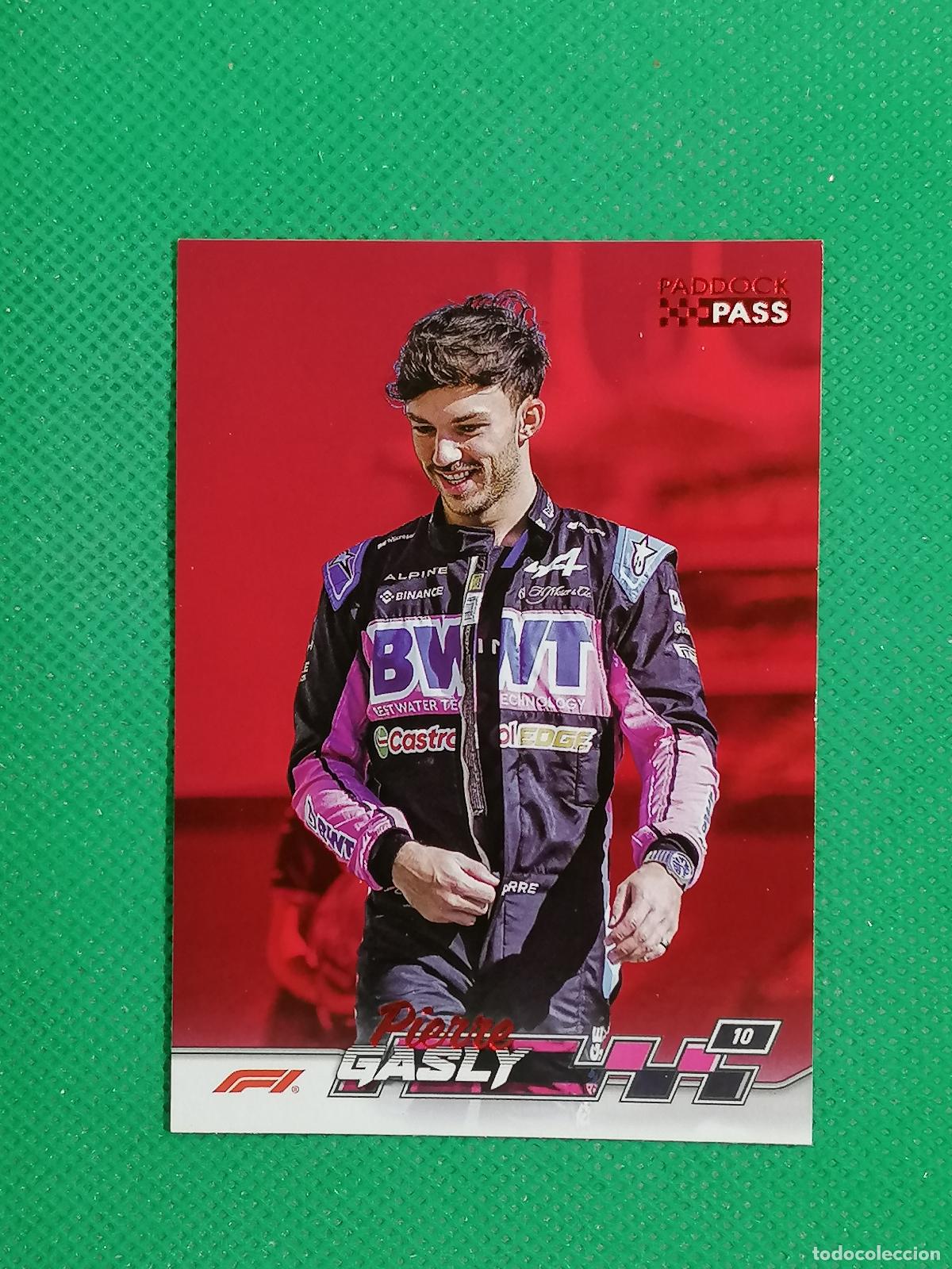 Coleccionismo deportivo: 10 PIERRE GASLY ALPINE RED ⚽ TOPPS F1 FORMULA 1 PADDOCK PASS GRAND PRIX 24 2024 ⚽