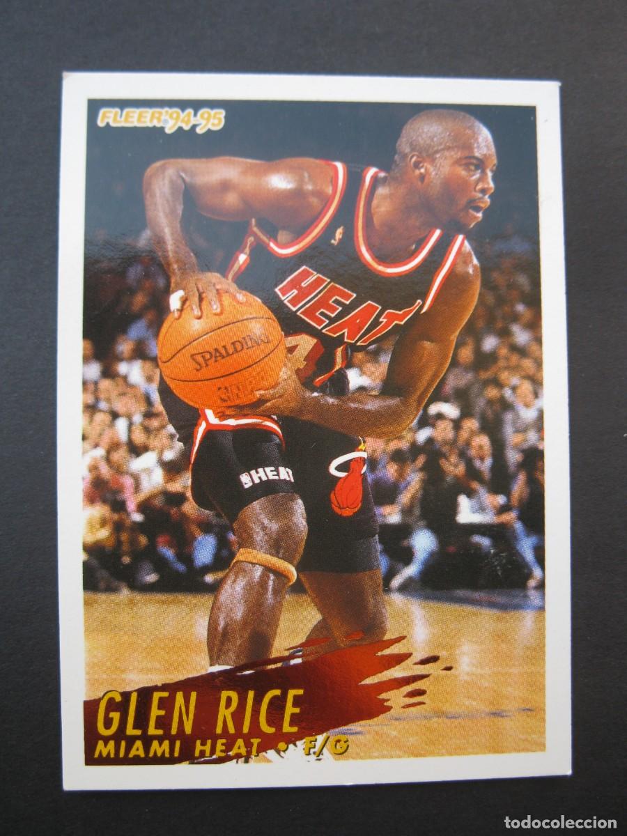 Coleccionismo deportivo: GLEN RICE (MIAMI HEAT) - CARD N&ordm; 124 - NBA BASKETBALL 1994-1995 - FLEER 94-95.