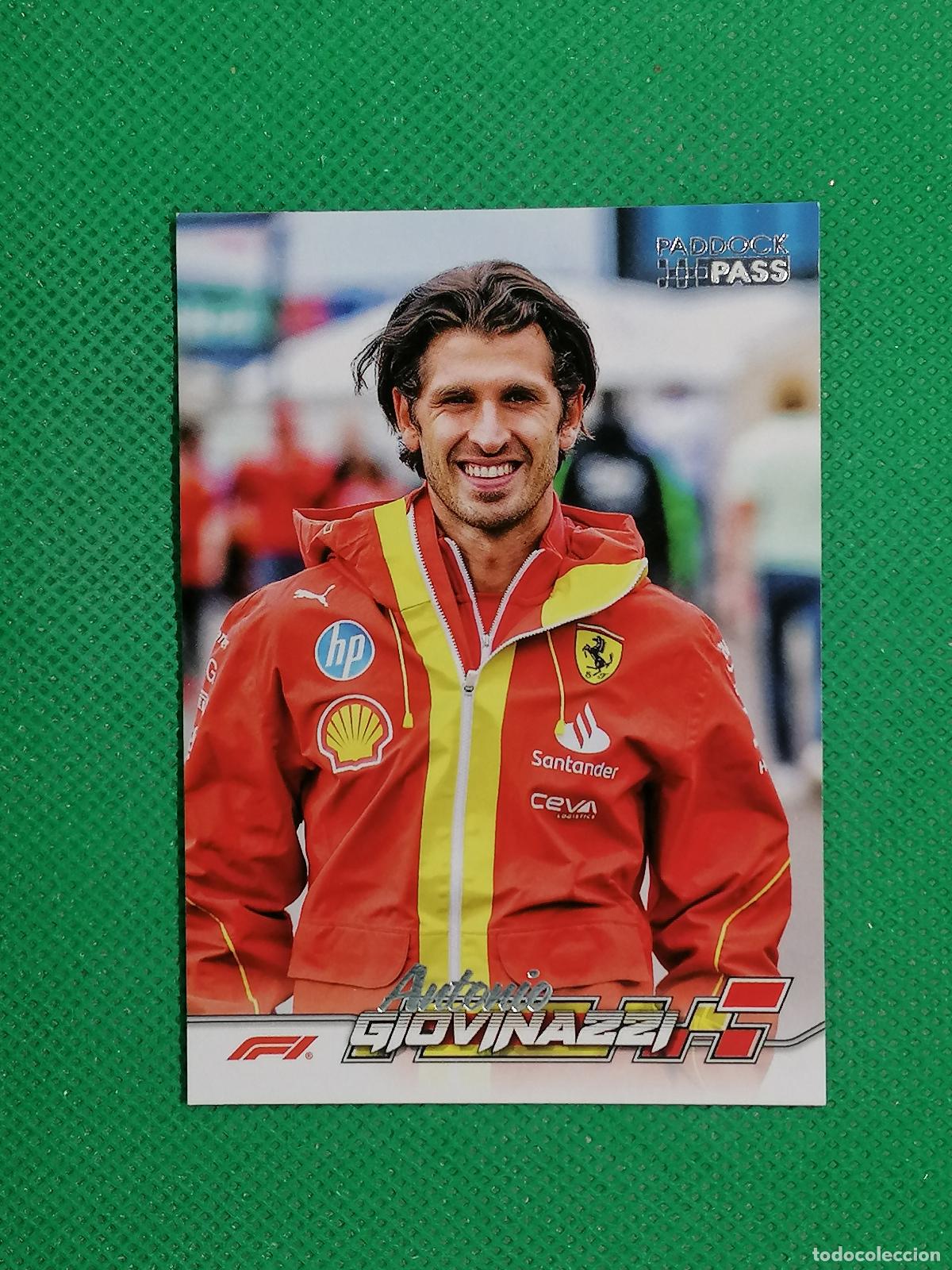 Coleccionismo deportivo: 22 ANTONIO GIOVINAZZI FERRARI RESERVE ⚽ TOPPS F1 FORMULA 1 PADDOCK PASS GRAND PRIX 24 2024 ⚽