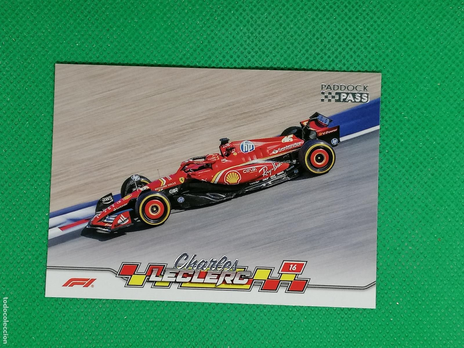 Coleccionismo deportivo: 33 CHARLES LECLERC FERRARI ⚽ TOPPS F1 FORMULA 1 PADDOCK PASS GRAND PRIX 24 2024 ⚽