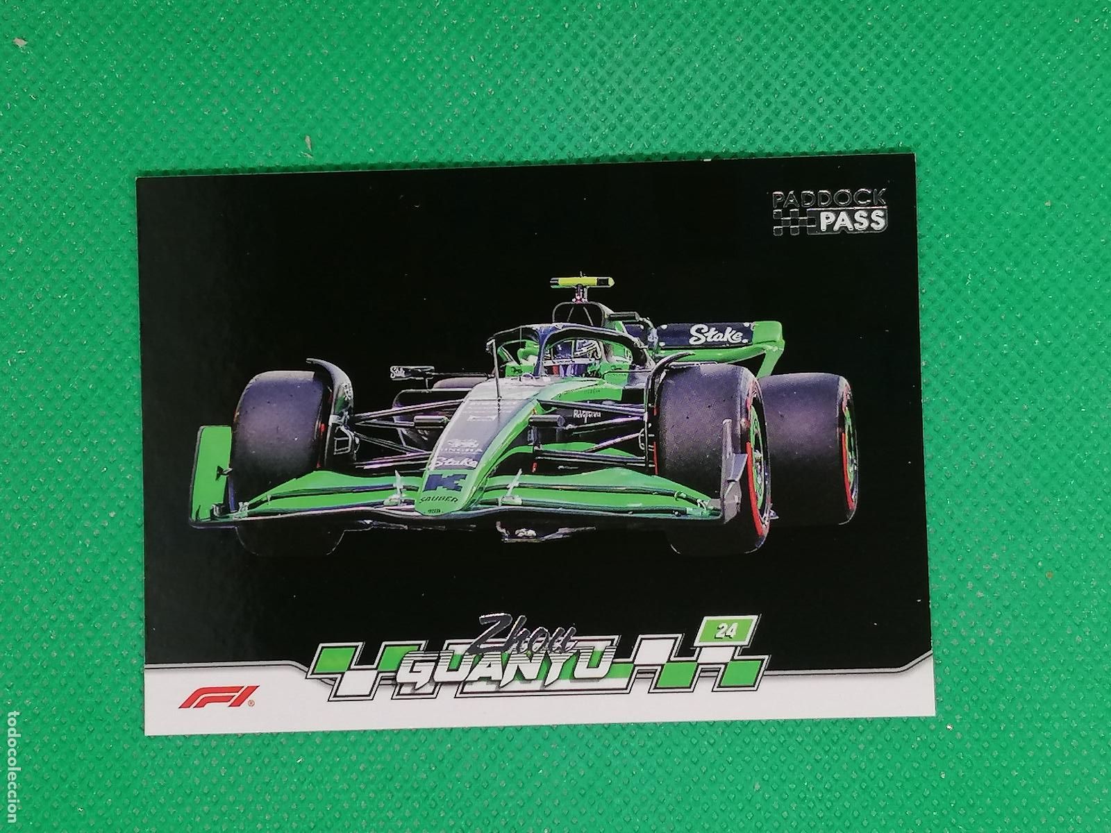 Coleccionismo deportivo: 44 ZHOU GUANYU SAUBER BLACK ⚽ TOPPS F1 FORMULA 1 PADDOCK PASS GRAND PRIX 24 2024 ⚽