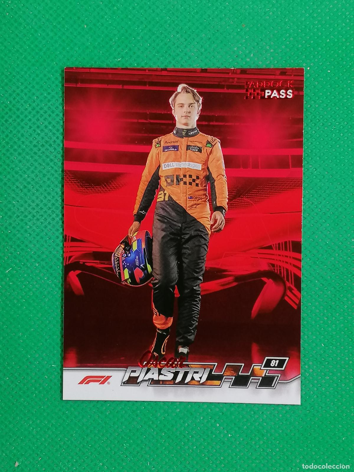 Coleccionismo deportivo: 58 OSCAR PIASTRI MCLAREN RED ⚽ TOPPS F1 FORMULA 1 PADDOCK PASS GRAND PRIX 24 2024 ⚽