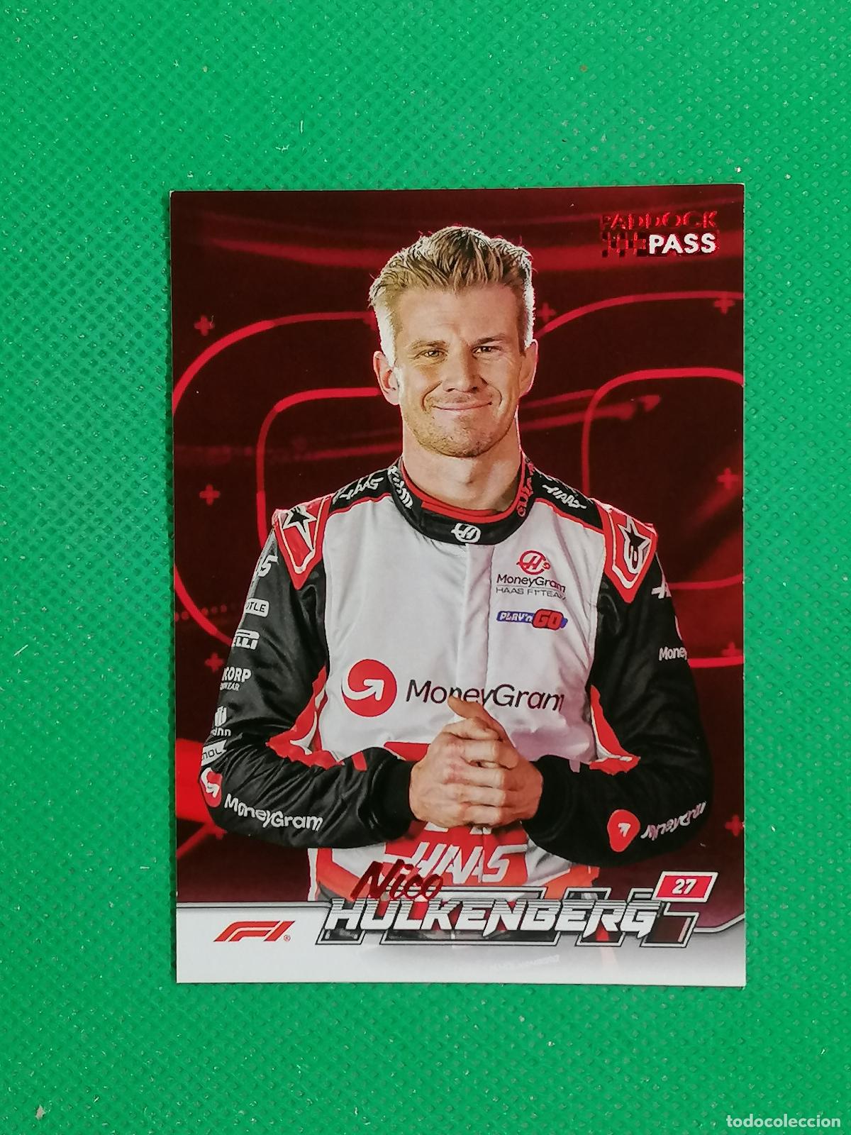 Coleccionismo deportivo: 65 NICO HULKENBERG HAAS RED ⚽ TOPPS F1 FORMULA 1 PADDOCK PASS GRAND PRIX 24 2024 ⚽