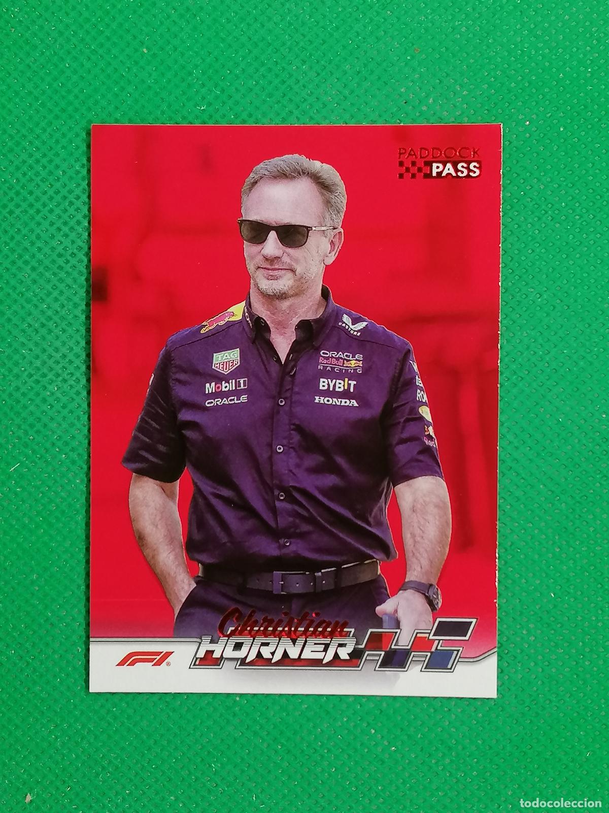 Coleccionismo deportivo: 72 CHRISTIAN HORNER RED BULL RED ⚽ TOPPS F1 FORMULA 1 PADDOCK PASS GRAND PRIX 24 2024 ⚽