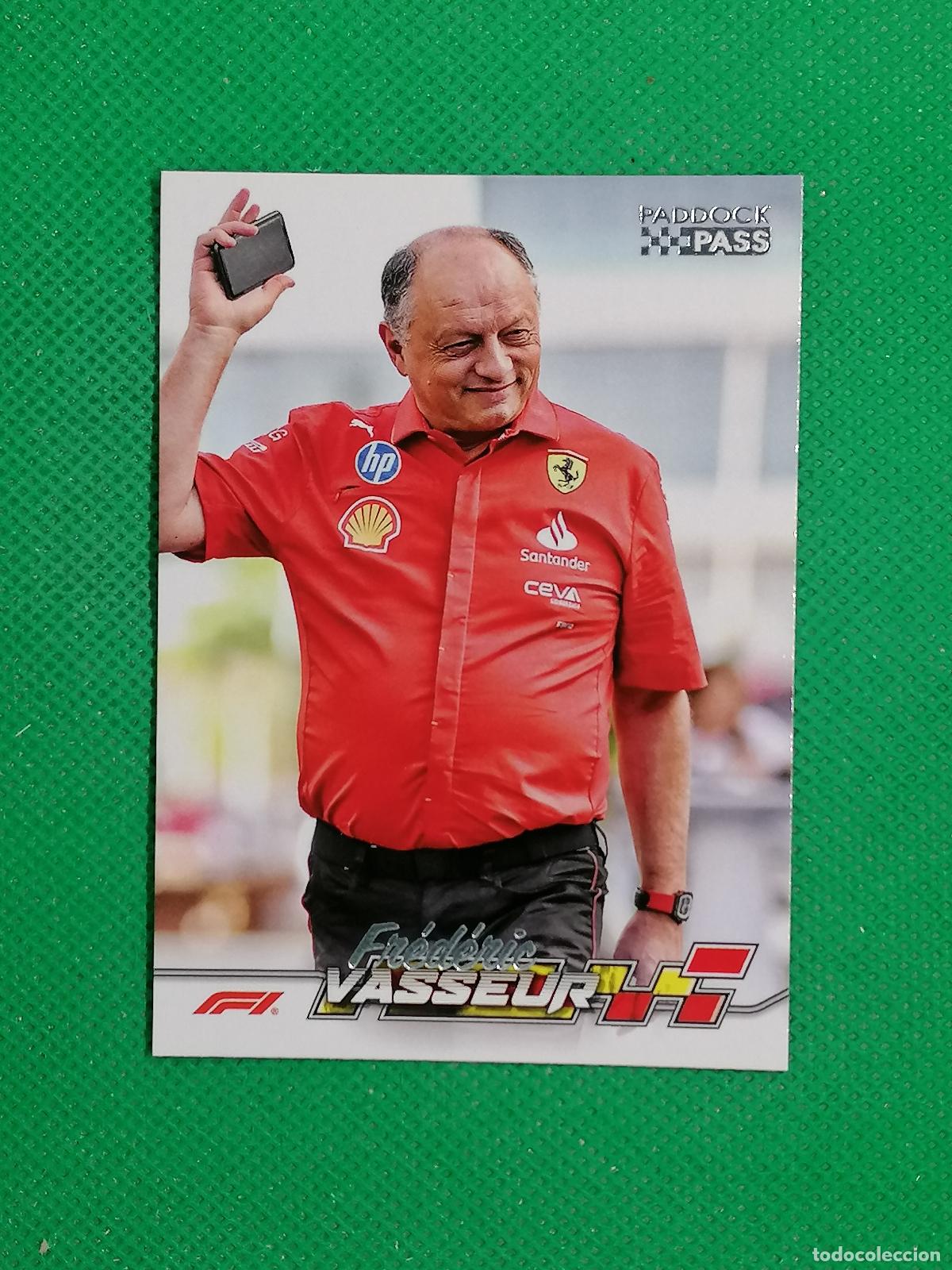 Coleccionismo deportivo: 75 FREDERIC VASSEUR FERRARI ⚽ TOPPS F1 FORMULA 1 PADDOCK PASS GRAND PRIX 24 2024 ⚽