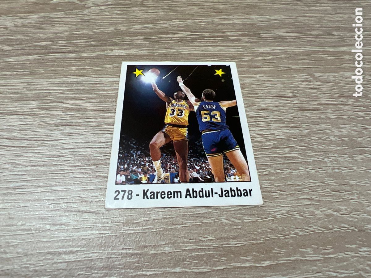 Coleccionismo deportivo: 1989 KAREEM ABDUL JABBAR N&ordm; 278 PANINI NBA