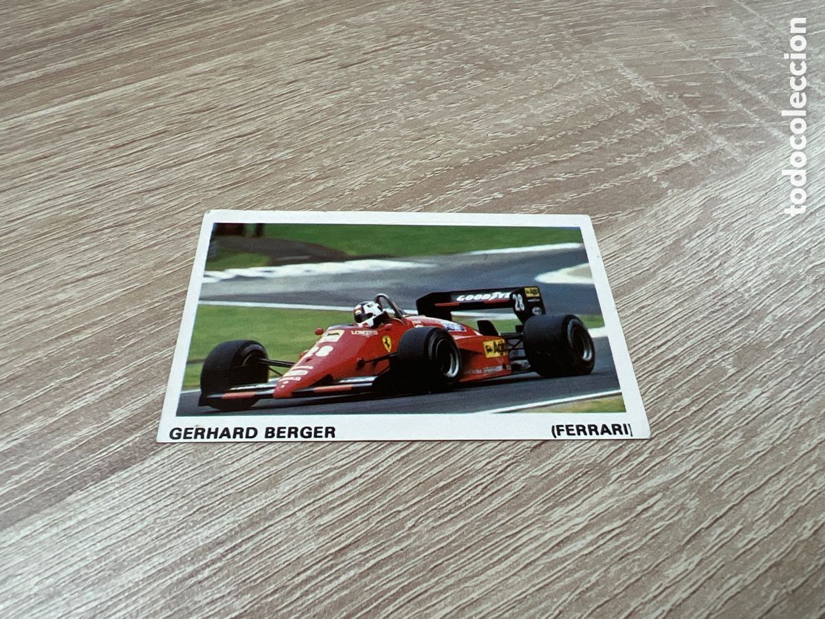 Coleccionismo deportivo: 1987 GERHARD BERGER FERRARI N&ordm; 20 MERCHANTE FORMULA 1